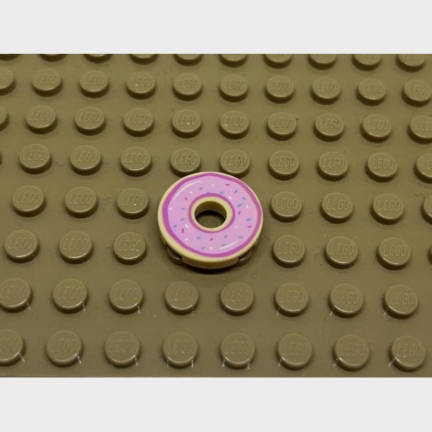 Tile rund 2x2 Donut. Lego nr. 15535pb07