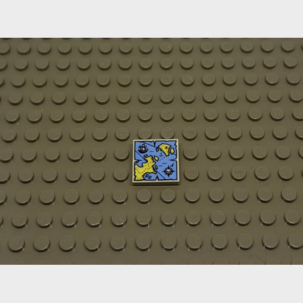 Tile  2x2 'Skattekort'. Lego nr 3068bpb0929