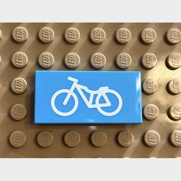 Tile 2x4 cykel print. Lego nr 87079pb0823