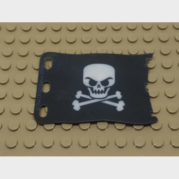 Pirat flag plastik 8x5. Lego nr bb0511pb02