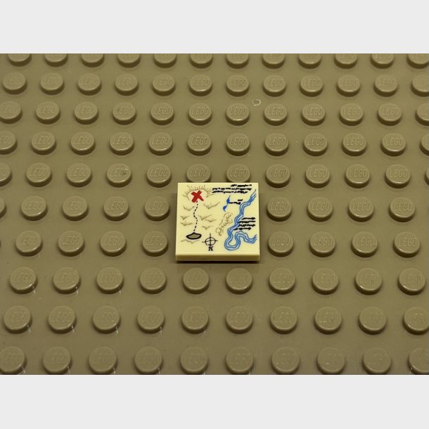 Tile 2x2 Landkort. Lego nr 3068bpb0148